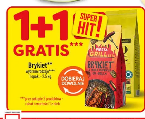 Brykiet z węgla drzewnego do grilla Fiesta Grillesta promocja w POLOmarket