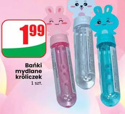 Bańki mydlane króliczek promocja w Dino