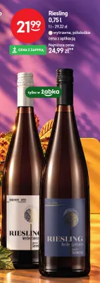 Wino białe Riesling Weißer Edelstein wytrawne promocja w Żabka