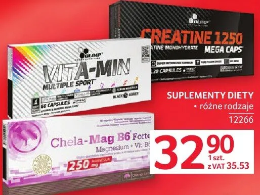 Suplementy diety różne rodzaje promocja w Selgros
