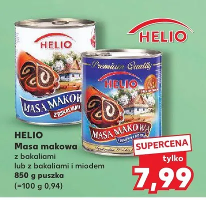 Masa makowa z bakaliami i miodem promocja w Kaufland
