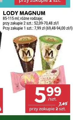 Lody Magnum promocja w Stokrotka