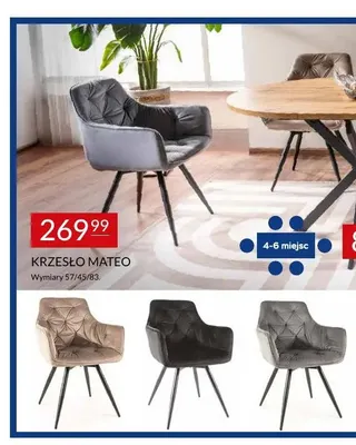 Krzesło Mateo promocja w Abra Meble