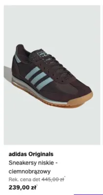 Sneakersy niskie Adidas Originals ciemnobrązowe promocja w Lounge by Zalando