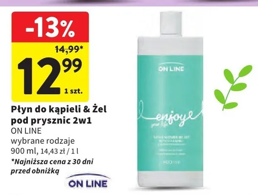 Płyn do kąpieli & żel pod prysznic 2w1 wybrane rodzaje promocja w Intermarche