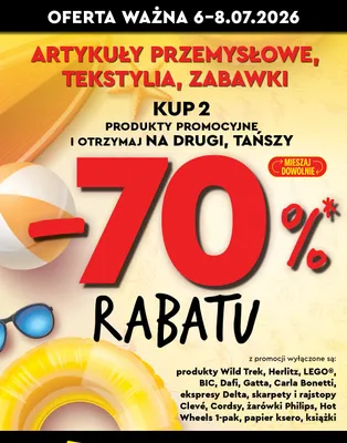 Art. przemysłowe, tekstylia, zabawki Biedronka promocja w Biedronka