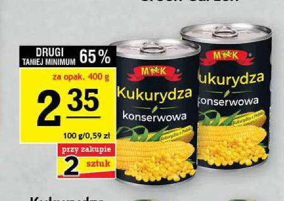 Kukurydza konserwowa MK promocja w Gram Market