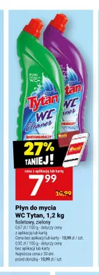 Płyn do mycia WC fioletowy Tytan promocja w Twój Market