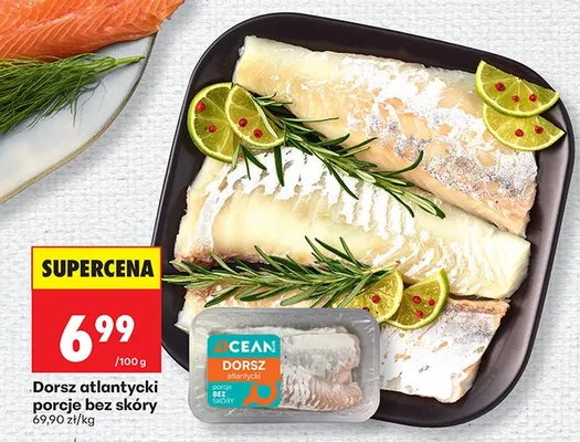 Dorsz atlantycki porcje bez skóry promocja w Biedronka