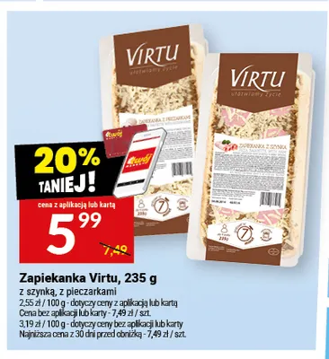 Zapiekanka z pieczarkami Virtu promocja w Twój Market