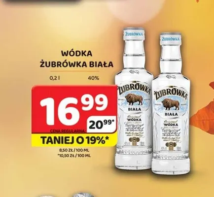 Wódka Żubrówka Biała promocja w Delfin