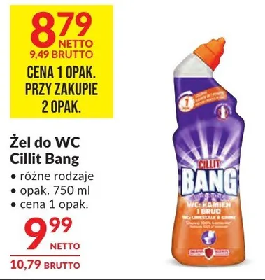 Żel do WC Cillit Bang promocja w Makro