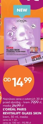 Revitalift Glass Skin maska - cena od: promocja w Super-Pharm