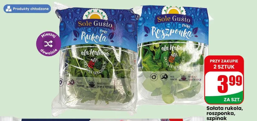 Sałata szpinak Sole Gusto promocja w Dino