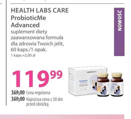 Suplement diety ProbioticMe Advanced Health Labs Care promocja w Hebe