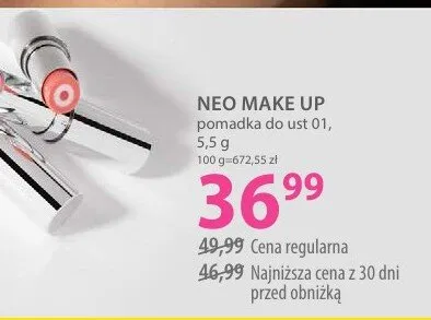 Pomadka do ust 01, różne odcienie promocja w Hebe