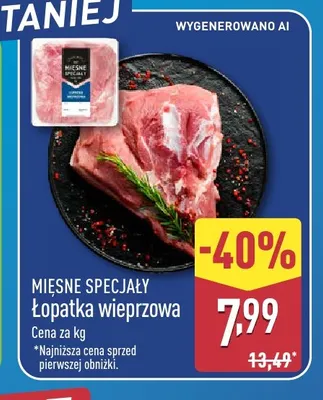 Łopatka wieprzowa Mięsne Specjały promocja w Aldi