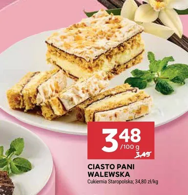 Ciasto pani walewska promocja w Stokrotka