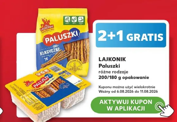 Paluszki Lajkonik promocja w Kaufland