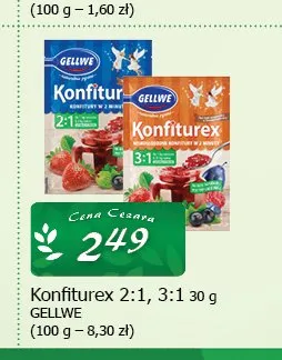 Konfiturex Gellwe promocja w CEZAR Delikatesy