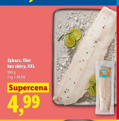 Zębacz filet bez skóry XXL promocja w Lidl