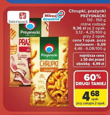 Prażynki bekonowe Przysnacki promocja w Carrefour Market