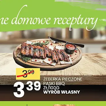 Żeberka pieczone paski BBQ Wyrób Własny promocja w Wafelek