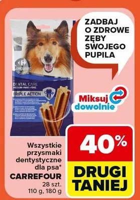 Wszystkie przysmaki dentystyczne dla psa promocja w Carrefour