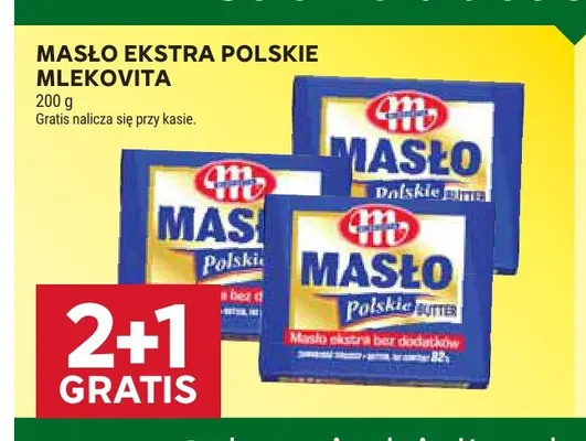 Masło ekstra polskie Mlekovita promocja w Stokrotka