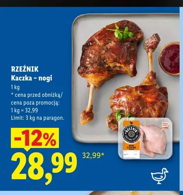 Kaczka nogi Rzeźnik promocja w Lidl
