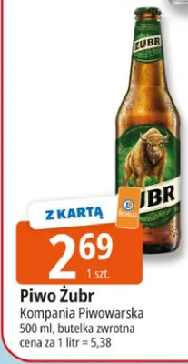 Piwo Żubr promocja w Leclerc