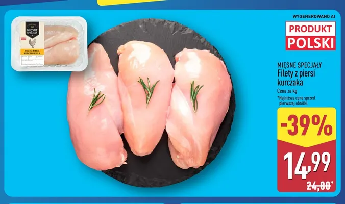 Filet z piersi kurczaka promocja w Aldi