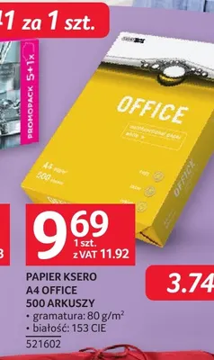 Papier ksero A4 Office promocja w Selgros