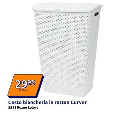 Kosz na pranie 55l promocja w Action