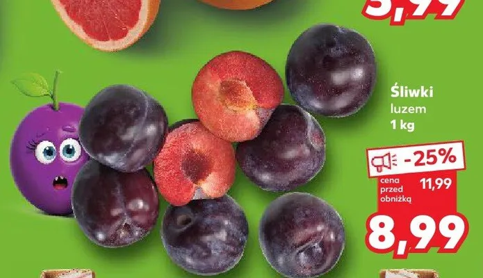Śliwki promocja w Kaufland
