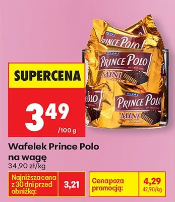 Wafelek mini na wagę promocja w Biedronka