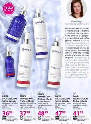 Szampon przeciw wypadaniu włosów BANDI PROFESSIONAL Tricho-esthetic promocja w Hebe