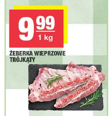 Żeberka wieprzowe trójkąty promocja w SPAR