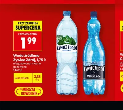 Woda źródlana Żywiec Zdrój promocja w Biedronka