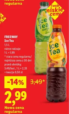 Ice Tea Green Tea Freeway promocja w Lidl