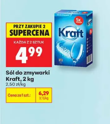 Sól do zmywarki Kraft promocja w Biedronka