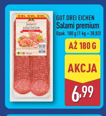 Salami premium Gut Drei Eichen promocja w Aldi