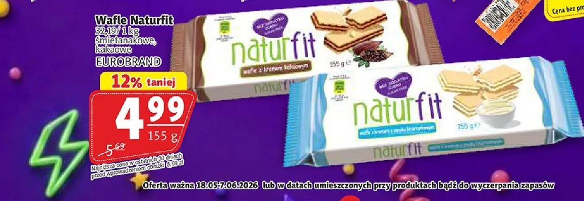 Wafle Naturfit Eurobrand promocja w Prim Market