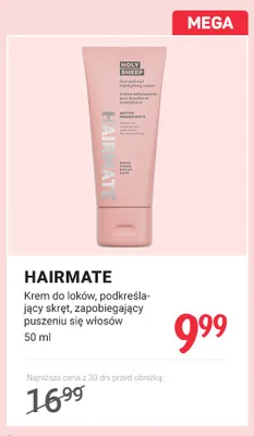 Krem do loków podkreślający skręt zapobiegający puszeniu się włosów Hairmate Holy Sheep promocja w Rossmann