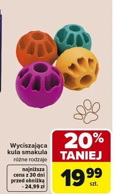 Wyciszająca piłka smakula różne rodzaje promocja w Carrefour