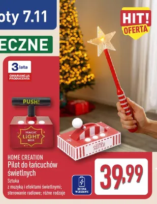 Pilot do łańcuchów świetlnych Home Creation promocja w Aldi