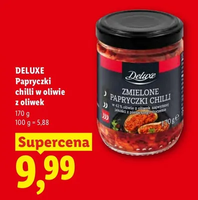 Papryczki chilli w oliwie z oliwek Deluxe promocja w Lidl