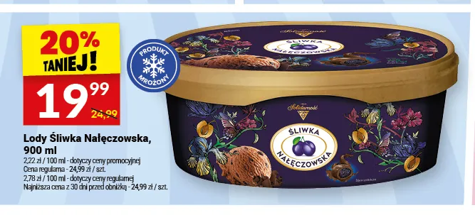 Lody Śliwka Nałęczowska Solidarność promocja w Twój Market