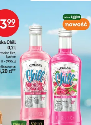 Likier Lubelska Chill Lychee Pop promocja w Żabka