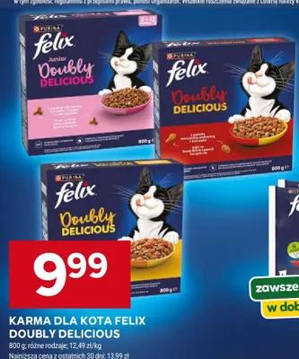 Karma dla kota Purina Felix Junior Doubly Delicious promocja w Stokrotka